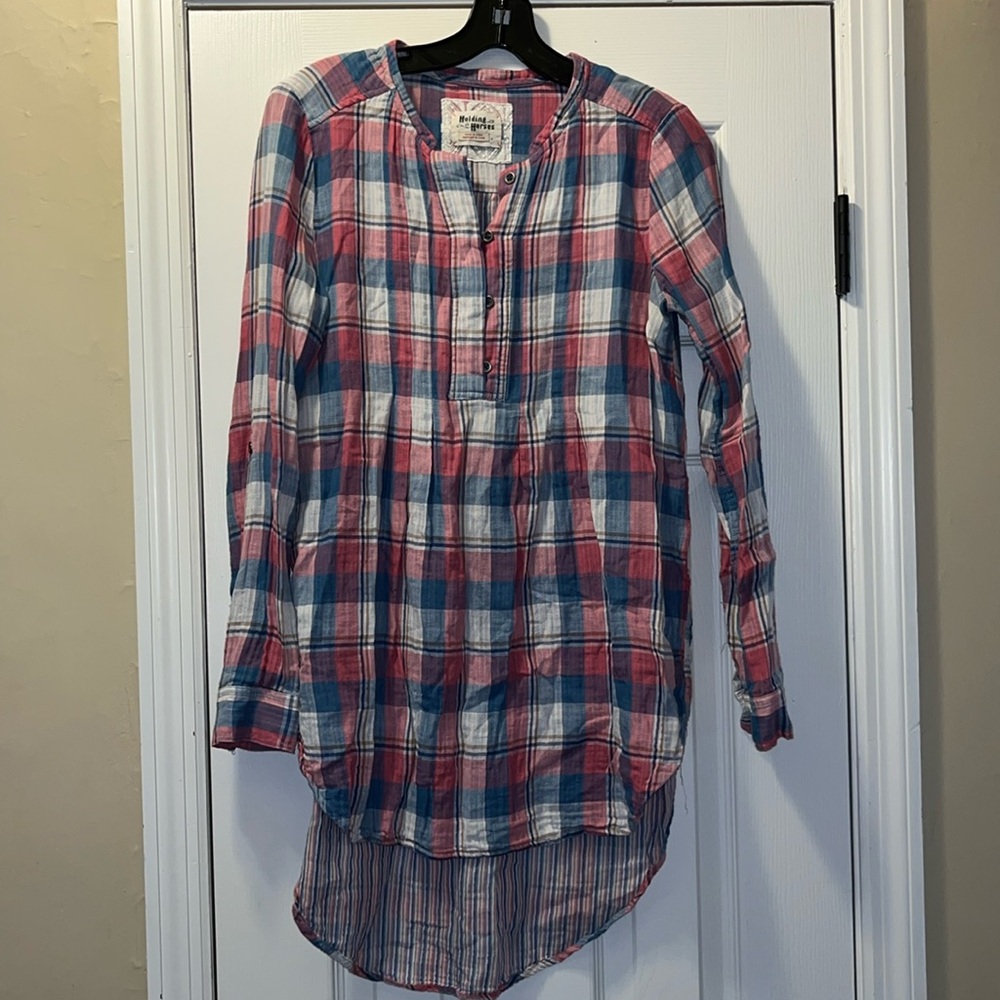 Women’s Holding Horses tunic top.
